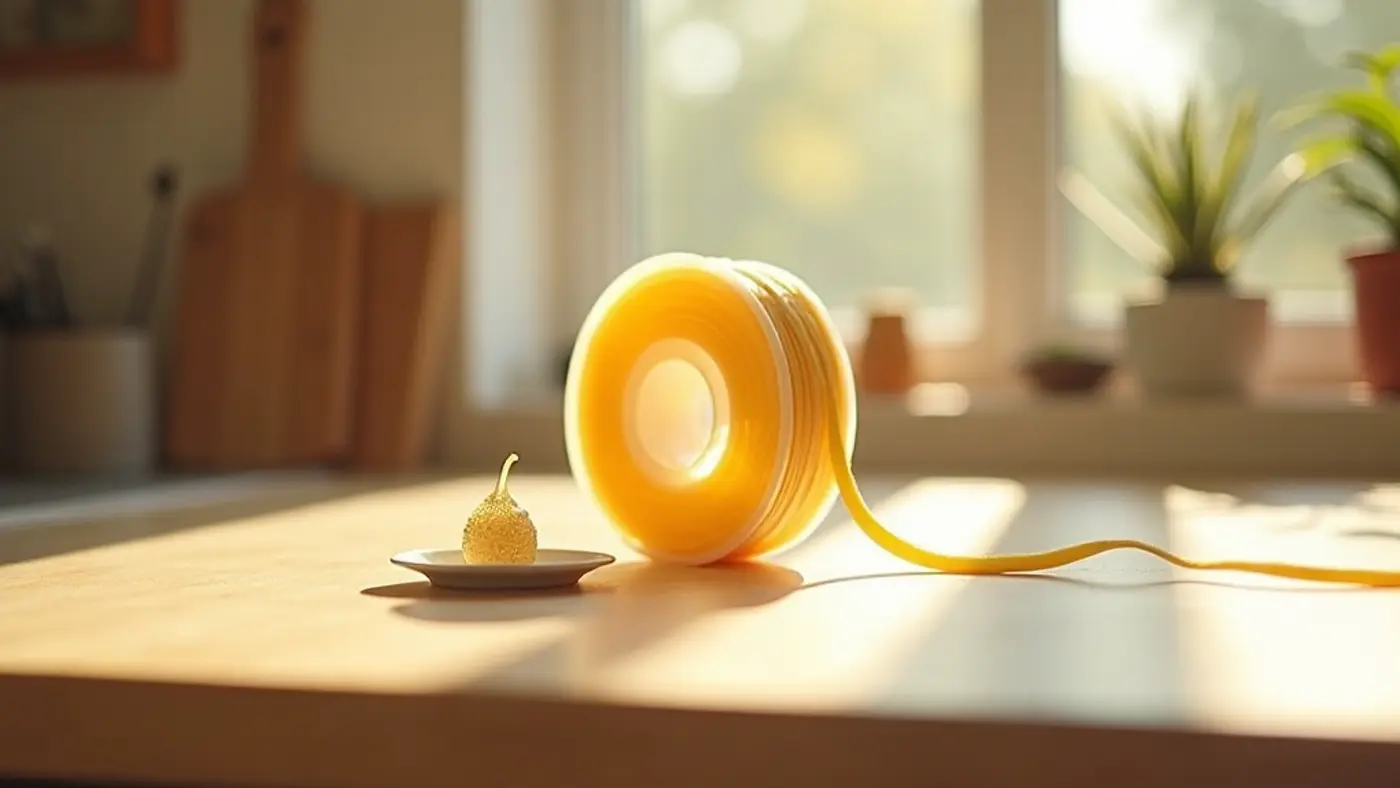PVA filament spool with a printed sample part in the same material