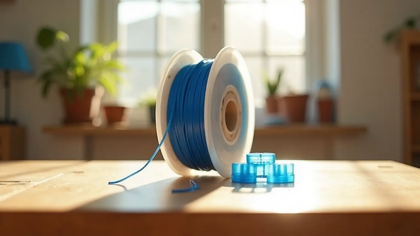 TPU 95A filament spool with a printed sample part in the same material