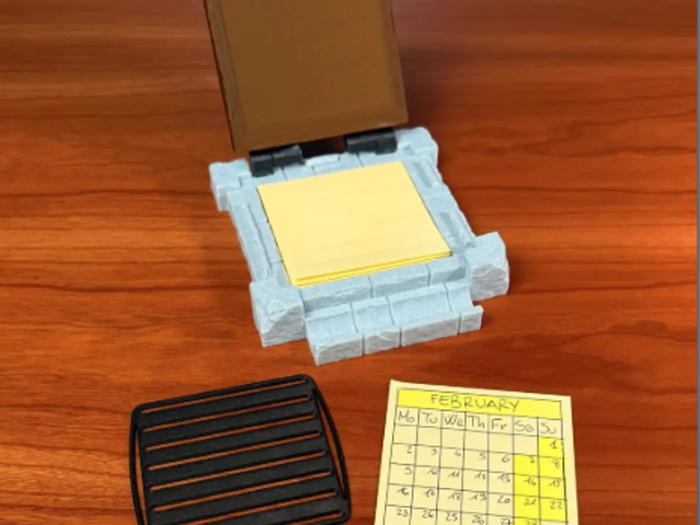 Secret Note Sticky-Note Holder