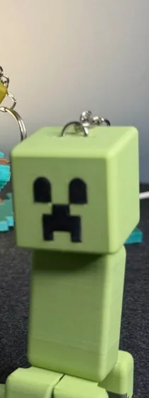 String-Flex Exploding Cactus Guy Keychain